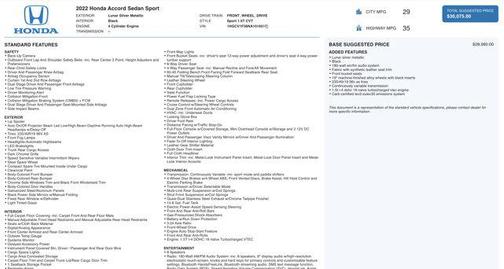 2022 Honda Accord Sport 1.5T