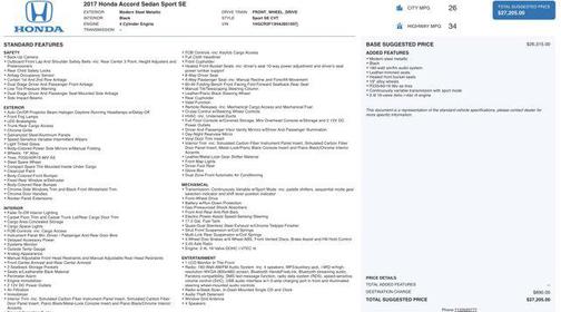 2017 Honda Accord Sport SE