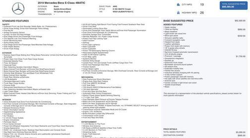 2019 Mercedes-Benz E-Class 4MATIC