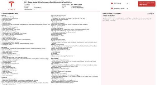 2021 Tesla Model 3 Performance