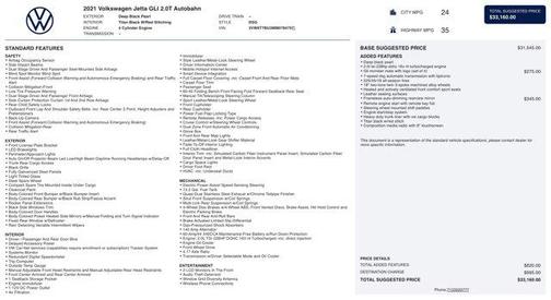 2021 Volkswagen Jetta GLI 2.0T Autobahn