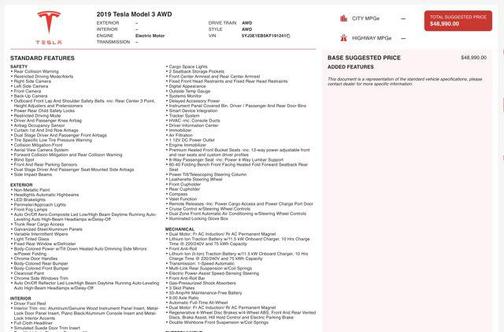 2019 Tesla Model 3 Long Range