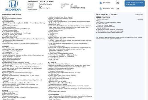 2025 Honda CR-V EX-L AWD