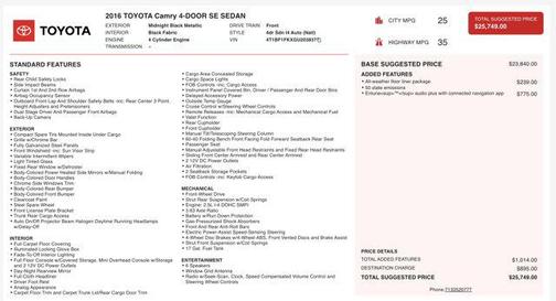 2016 Toyota Camry SE