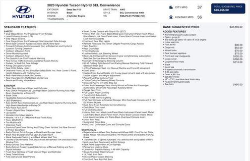 2023 Hyundai TUCSON Hybrid SEL Convenience