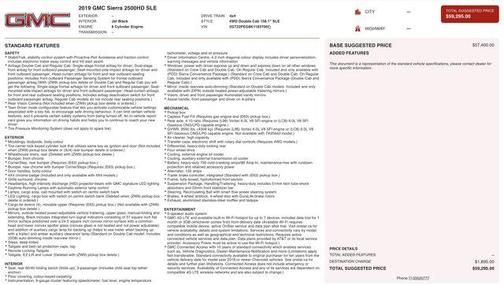 2019 GMC Sierra 2500 SLE