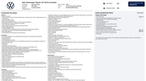 2024 Volkswagen Tiguan 2.0T SE R-Line Black 4MOTION