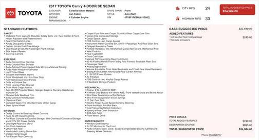 2017 Toyota Camry SE