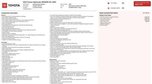 2023 Toyota Highlander Hybrid XLE