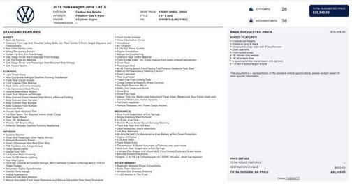 2018 Volkswagen Jetta 1.4T S