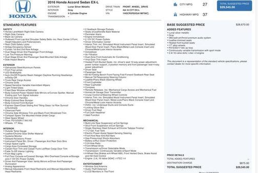 2016 Honda Accord EX-L