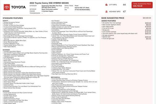 2022 Toyota Camry XSE