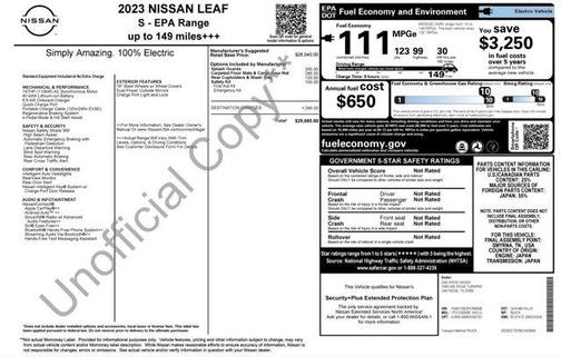 2023 Nissan Leaf S 40 kWh