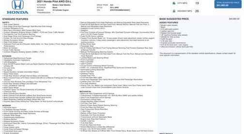 2021 Honda Pilot AWD EX-L