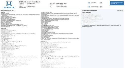 2022 Honda Accord Sport 1.5T