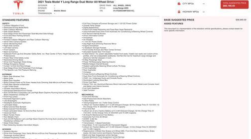 2021 Tesla Model Y Long Range Dual Motor All-Wheel Drive