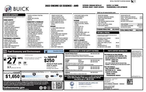 Cinnabar Metallic 2023 Buick Encore GX Essence