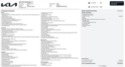 2021 Kia Sportage LX