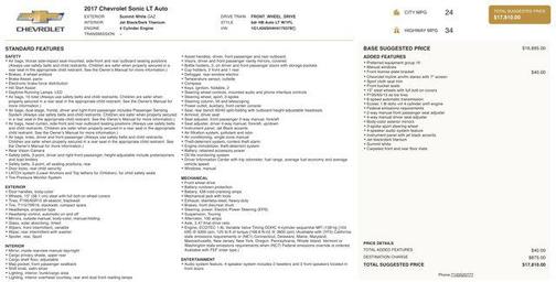 2017 Chevrolet Sonic LT