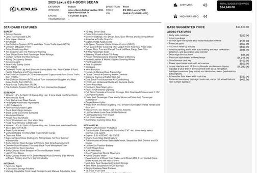 2023 Lexus ES 300h Luxury