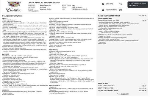 Black Raven 2017 Cadillac Escalade Luxury