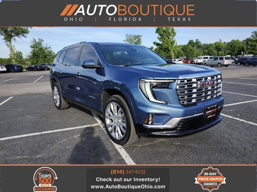 Downpour Metallic 2025 GMC Acadia Denali