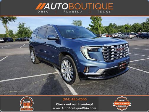 Downpour Metallic 2025 GMC Acadia Denali