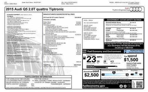 2015 Audi Q5 2.0T Premium Plus