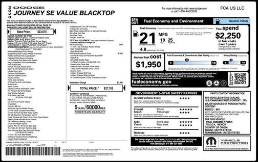 2020 Dodge Journey SE Value