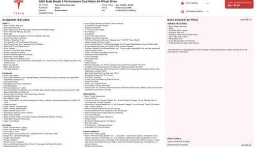 2020 Tesla Model 3 Performance