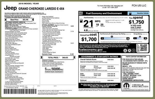 2018 Jeep Grand Cherokee Laredo E