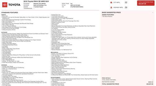 2016 Toyota RAV4 SE