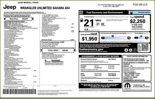 2020 Jeep Wrangler Unlimited Sahara