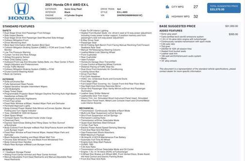 2021 Honda CR-V AWD EX-L