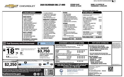 2020 Chevrolet Silverado 1500 LT