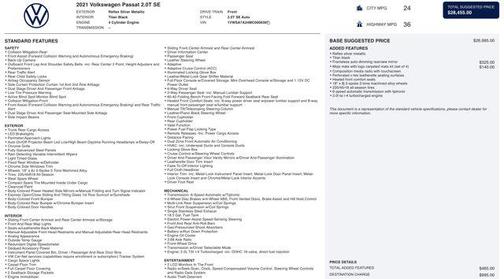 2021 Volkswagen Passat 2.0T SE