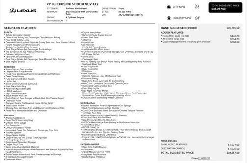 2019 Lexus NX 300 Base