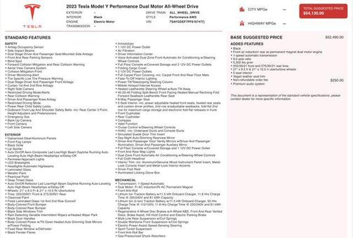 2023 Tesla Model Y Performance Dual Motor All-Wheel Drive