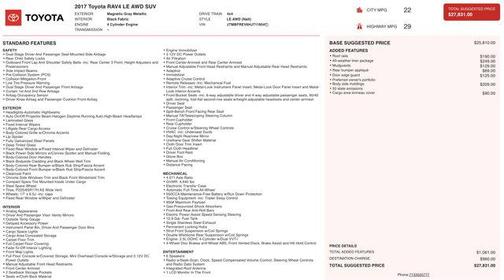 2017 Toyota RAV4 LE