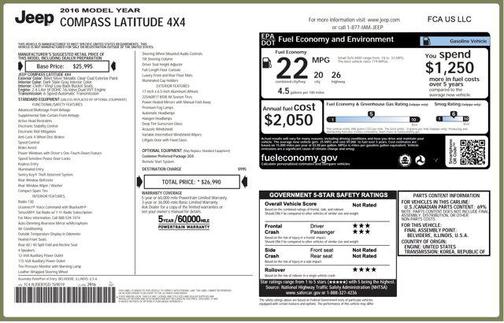 2016 Jeep Compass Latitude