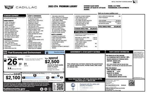 2023 Cadillac CT4 Premium Luxury