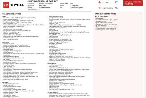 Magnetic Gray Metallic 2023 Toyota RAV4 LE