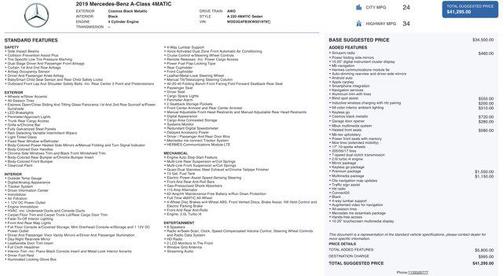 2019 Mercedes-Benz A-Class 4MATIC