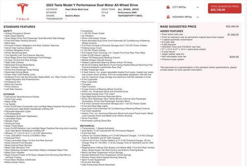 2023 Tesla Model Y Performance Dual Motor All-Wheel Drive