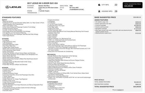 2017 Lexus NX 200t Base