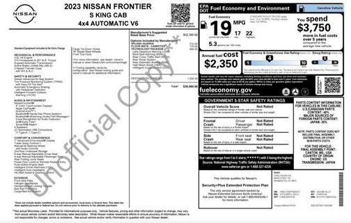Gun Metallic 2023 Nissan Frontier S