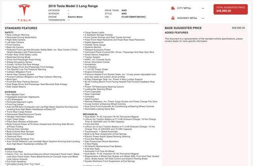 2019 Tesla Model 3 Long Range