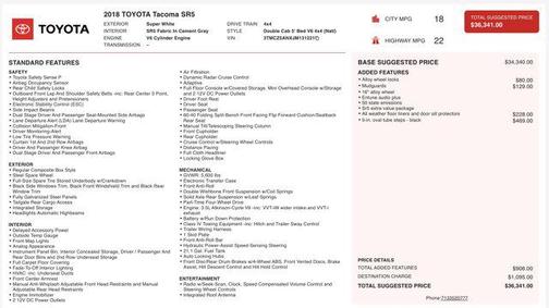 2018 Toyota Tacoma SR5