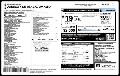 2019 Dodge Journey SE