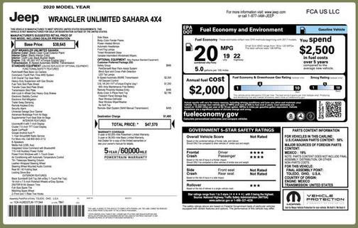 2020 Jeep Wrangler Unlimited Sahara
